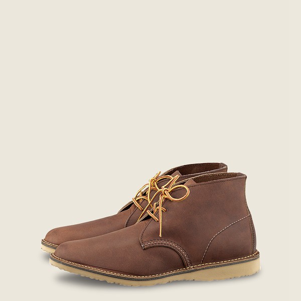 Red Wing Mens Weekender – Chukka Yuma Leather - Heritage Shoes Brown - 1764UGNRB